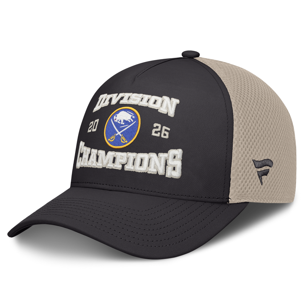 Black and beige cap with 'Division Champions' text and logo on a white background