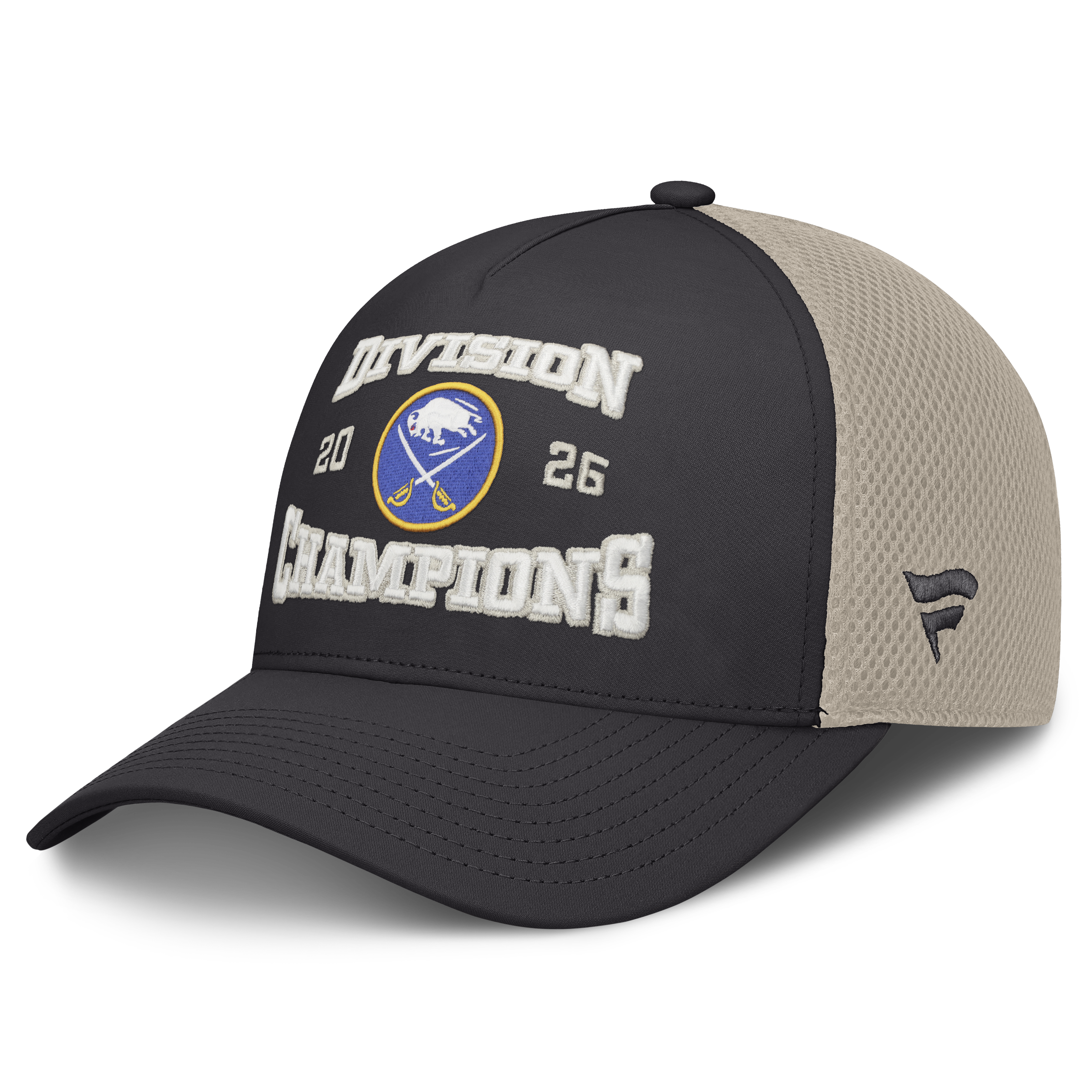 Black and beige cap with 'Division Champions' text and logo on a white background