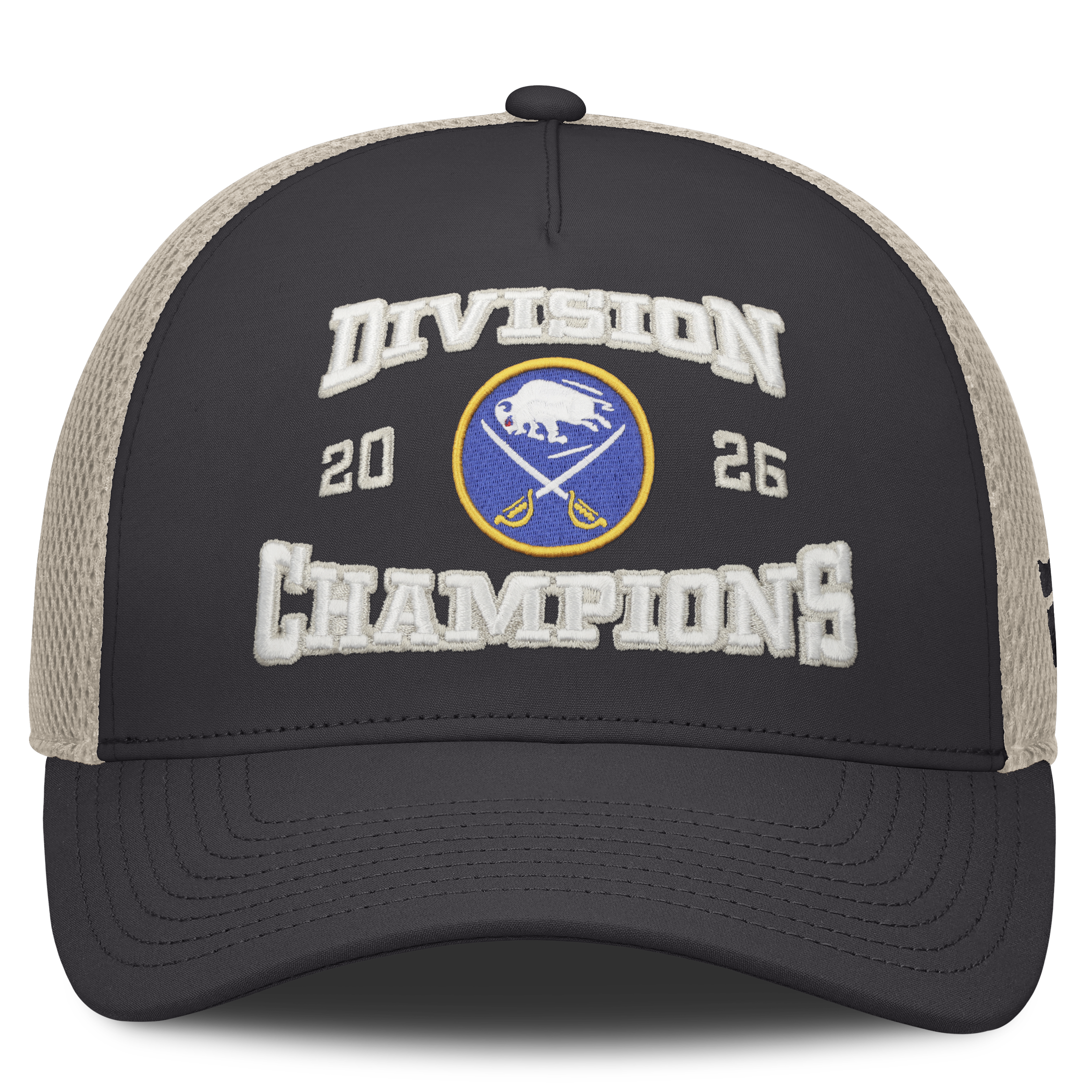 Black and beige cap with 'Division Champions' text and logo on a white background