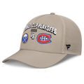 Beige cap with Stanley Cup Playoffs 2026 text and logos on a white background