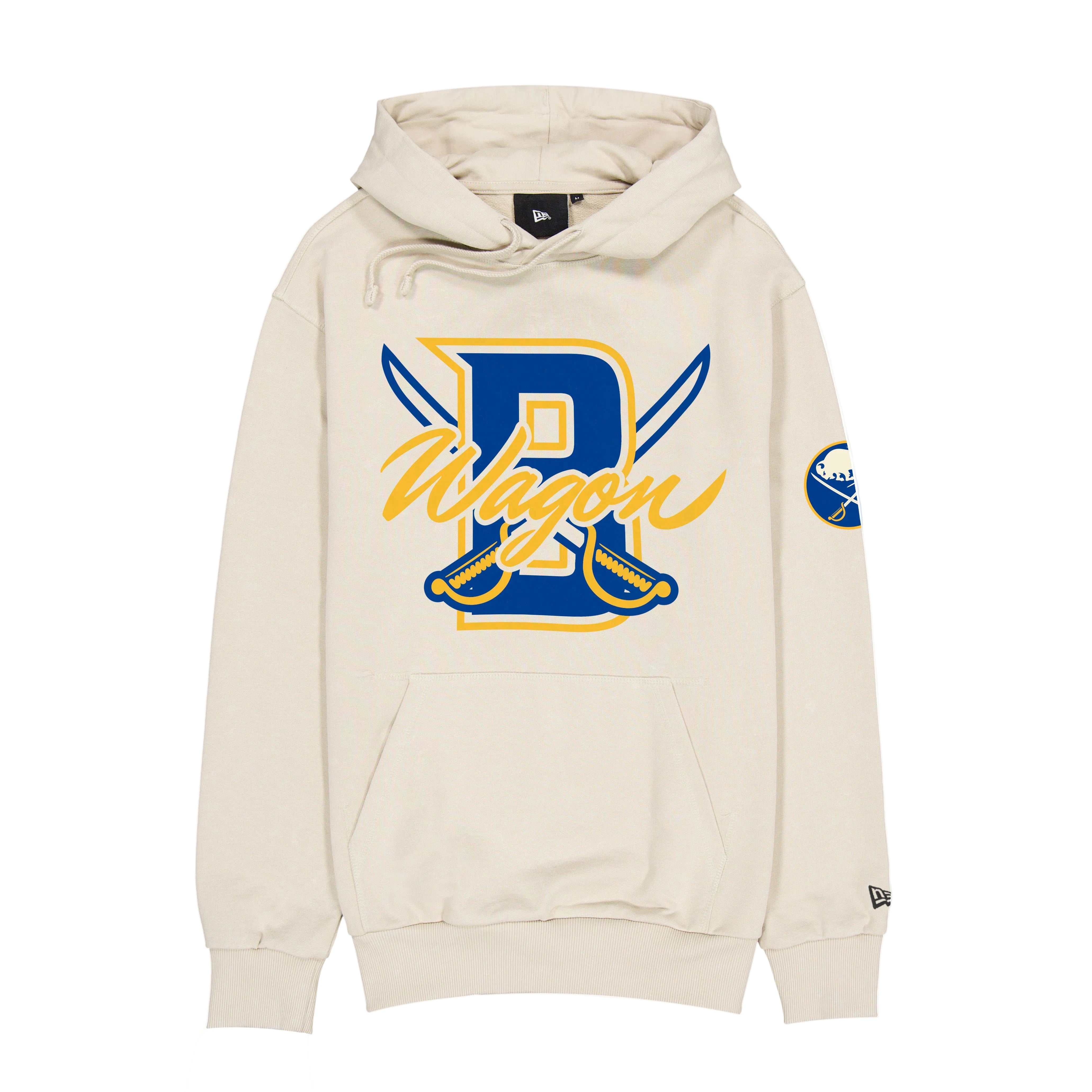 Buffalo Sabres New Era Primary Logo Wagon Cream Hoodie – Buffalo