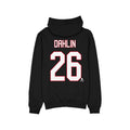 Black hoodie with 'DAHLIN 26' printed on the back against a white background