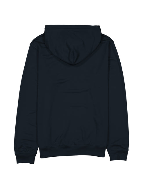 Navy hoodie on a white background