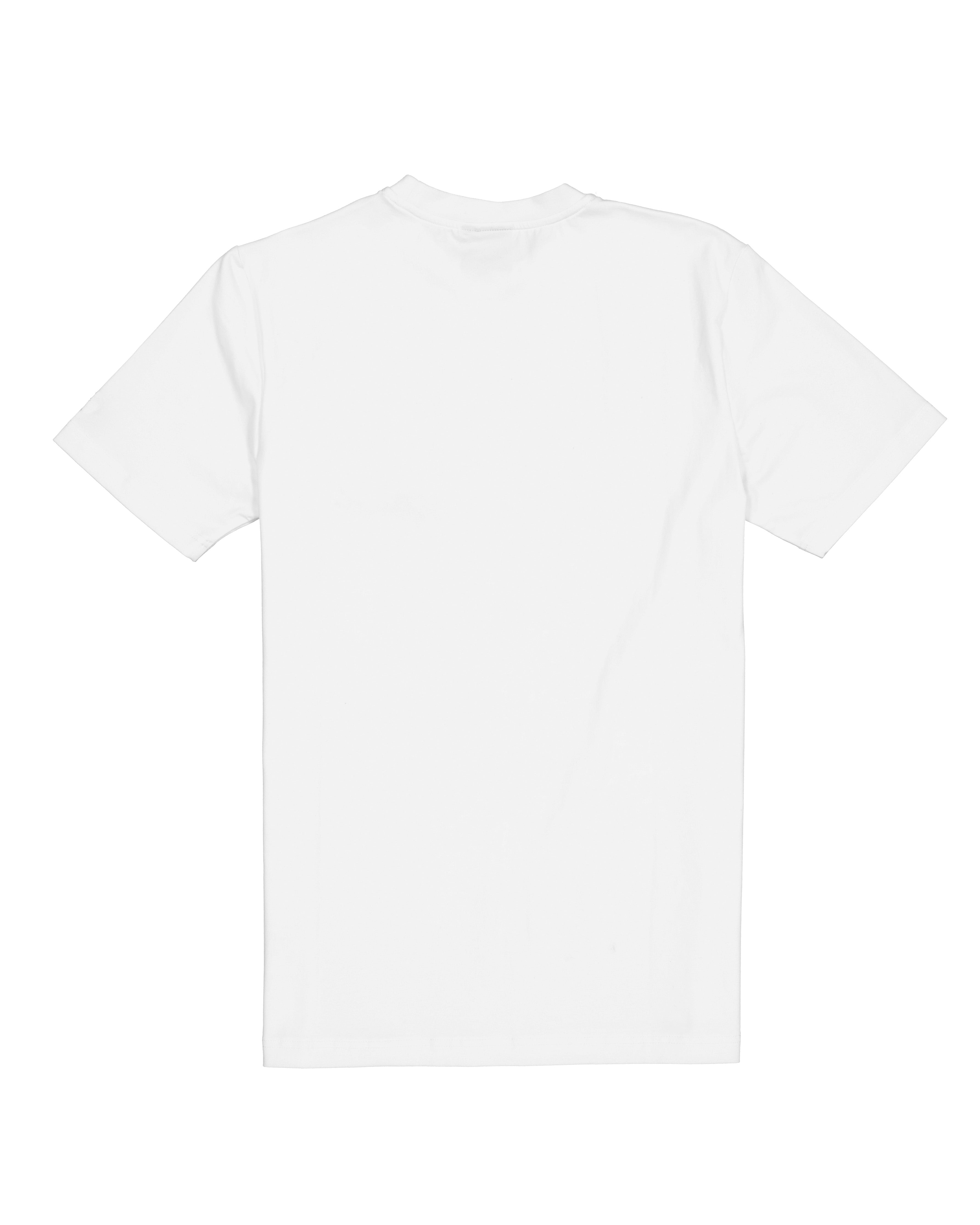 White t-shirt on a white background
