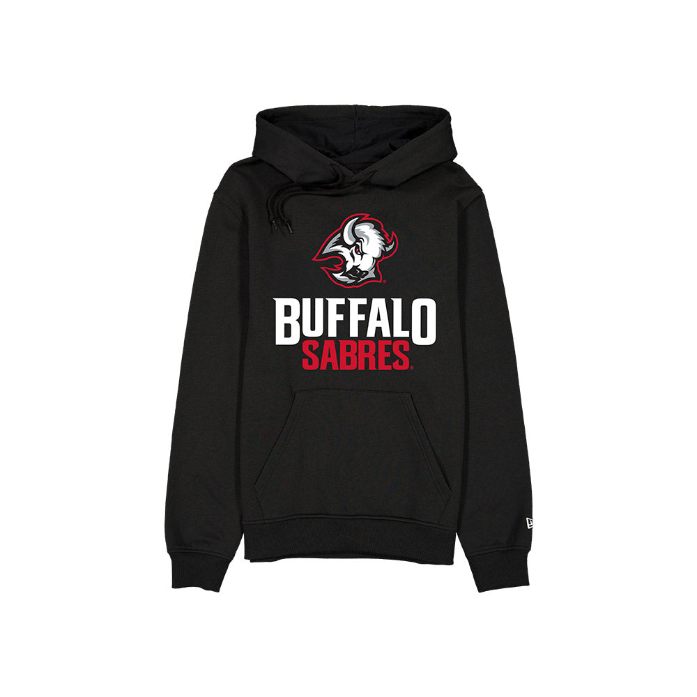 Black hoodie with Buffalo Sabres logo on a white background