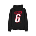 Black hoodie with 'Benson' and number '6' printed on the back against a white background
