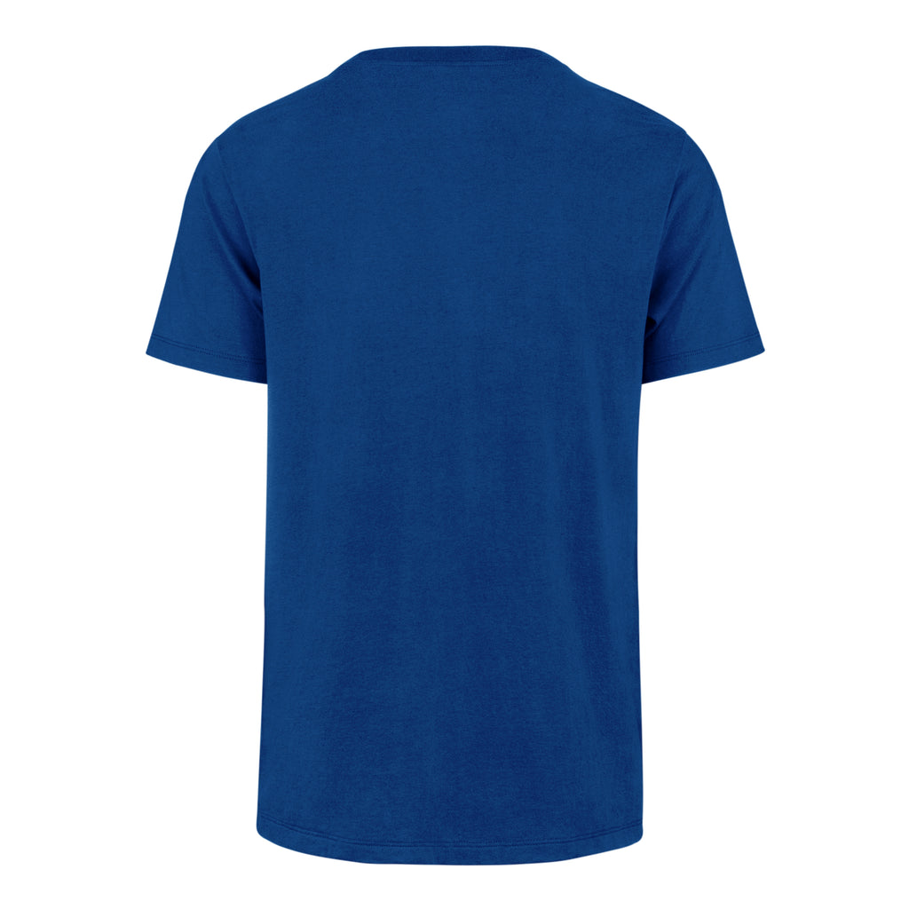 Blue t-shirt on a white background