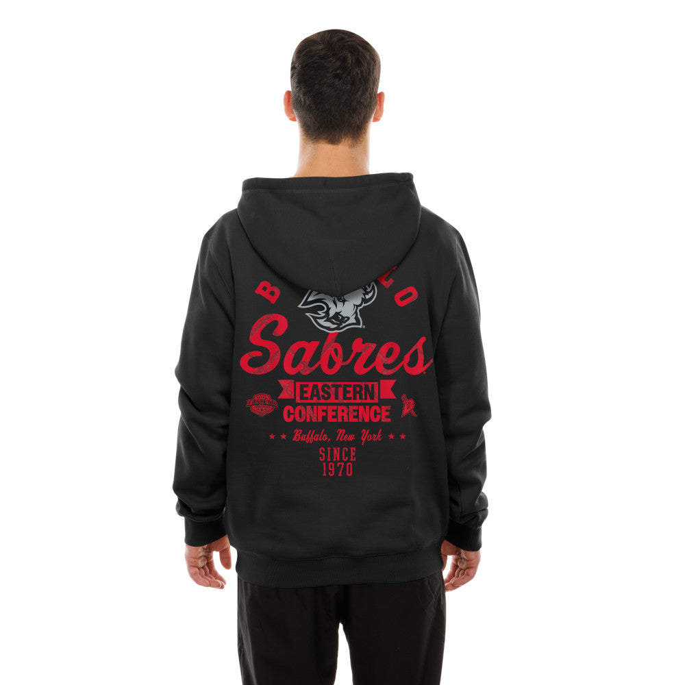 Buffalo Sabres New Era Alternate Logo Goat Head Hoodie Large Back Logo