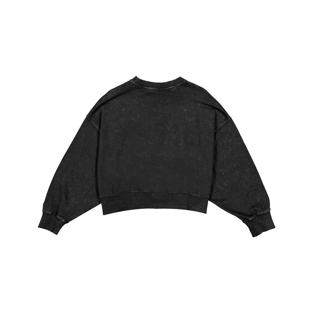 Black sweatshirt on a white background