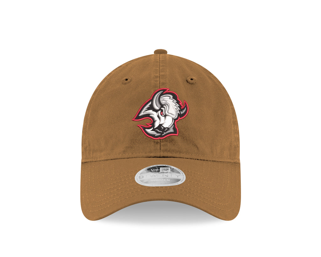 Brown cap with a logo on a white background