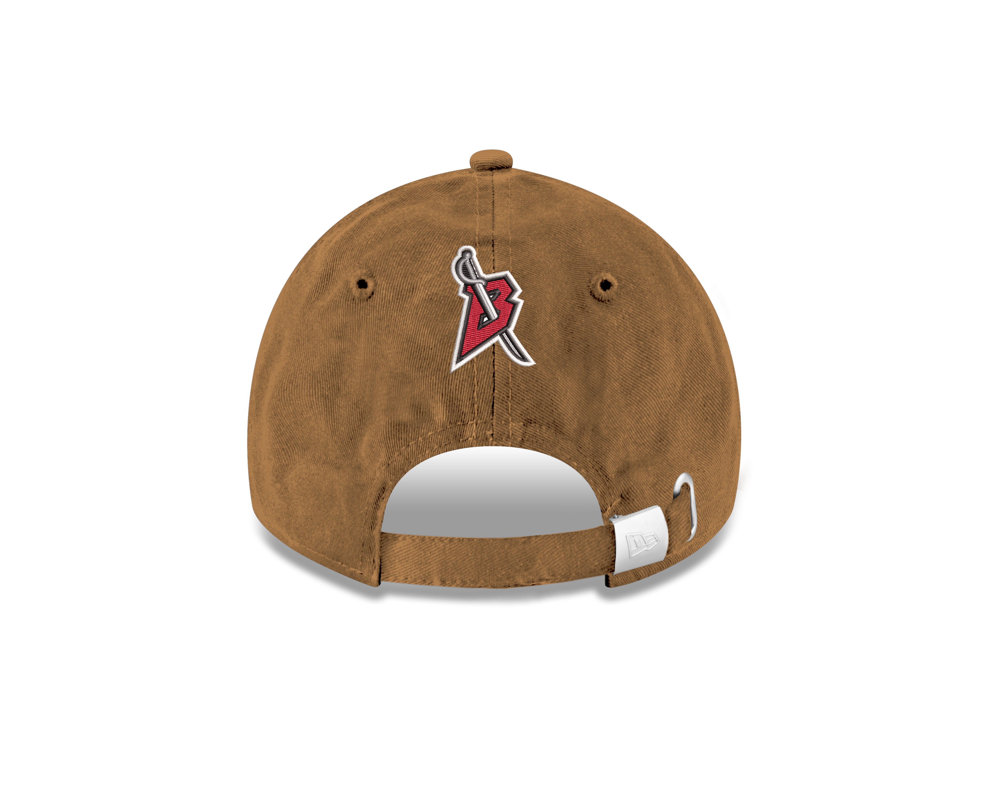 Brown cap with a logo on a white background