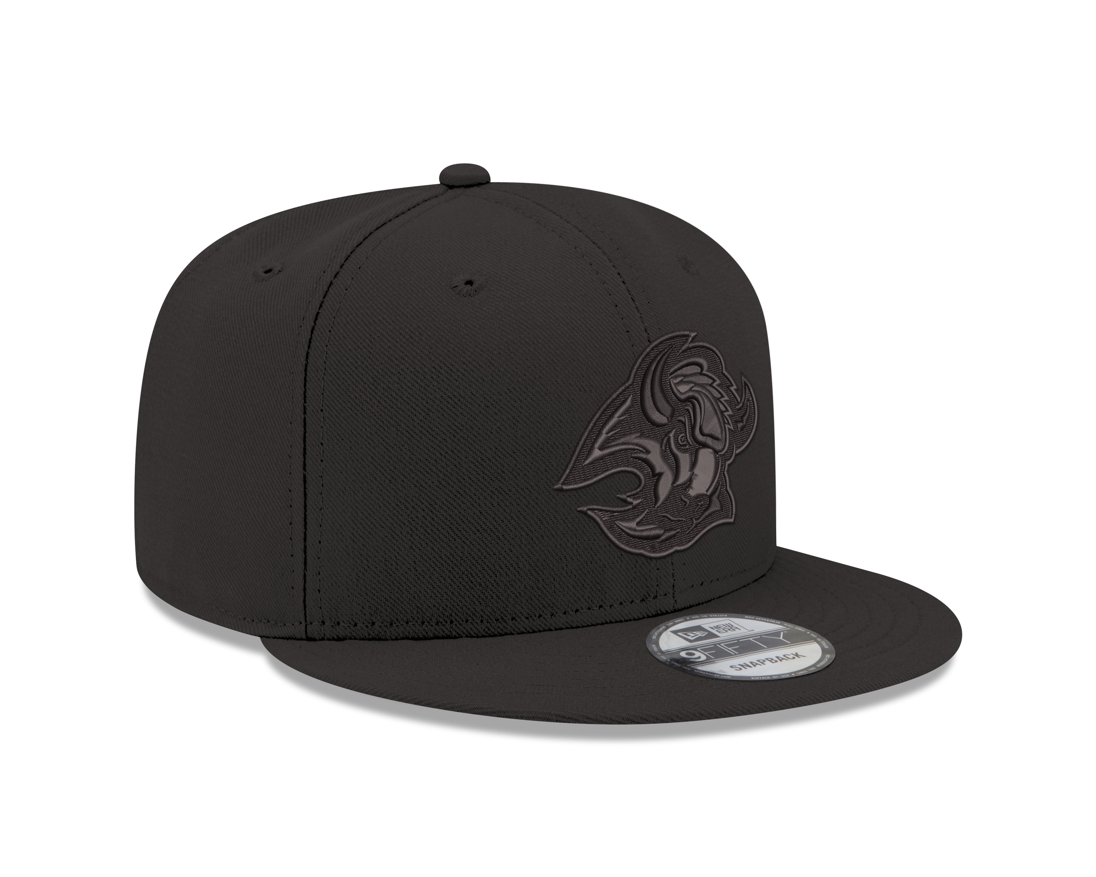 バ 9FIFTY CAP（BLK） Buffalo Sabres New Era 9FIFTY Black on Black Goathead Logo
