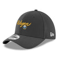Charcoal cap with Wagon yellow text in script with Buffalo Sabres and logo 