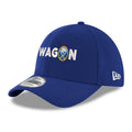 Blue cap with 'WAGON' text on a white background
