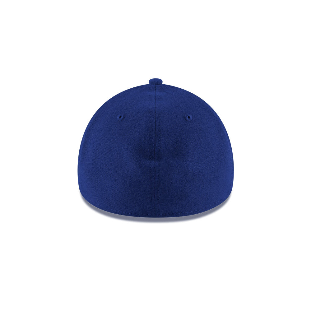 Back of royal blue hat