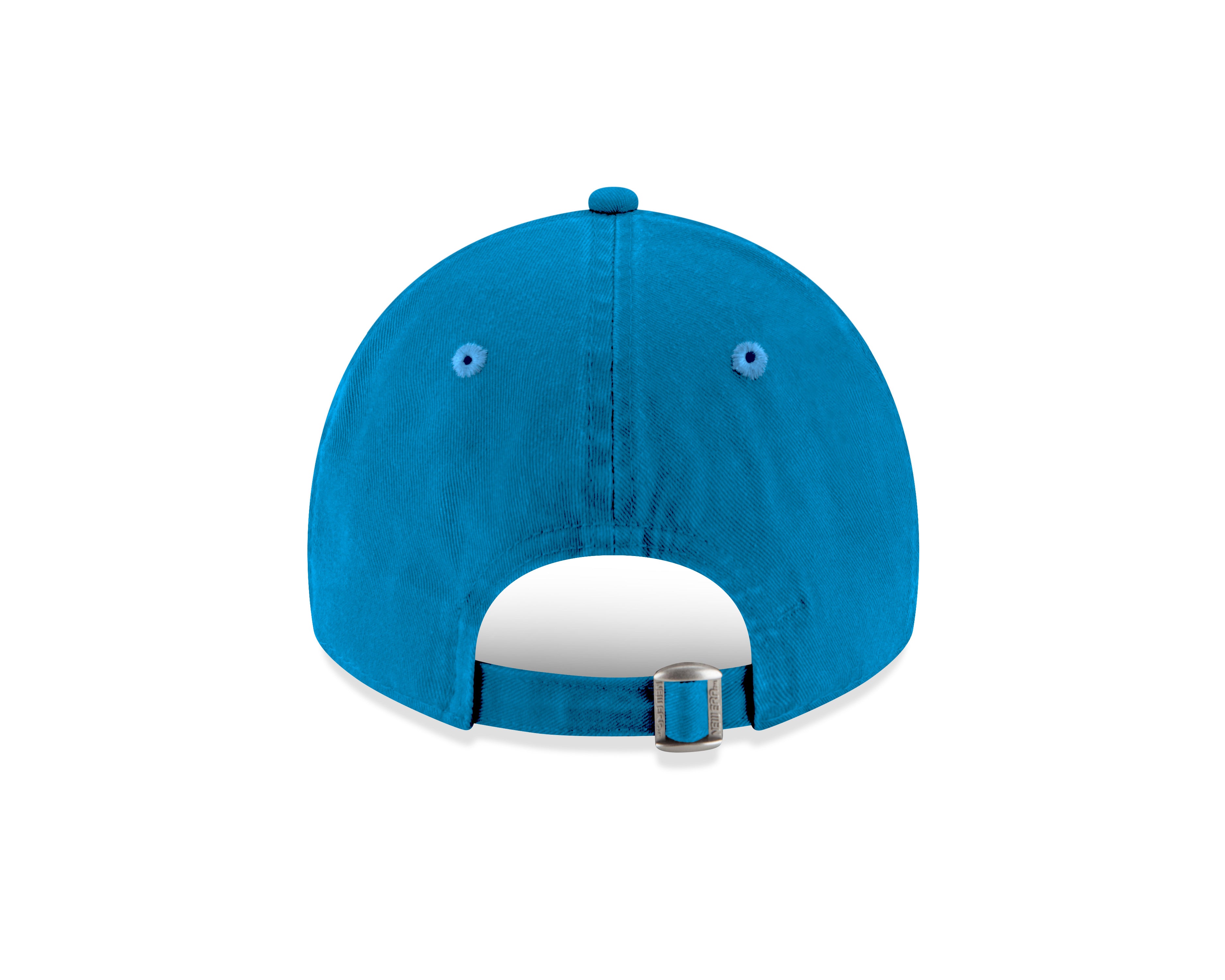 Blue baseball cap on a white background