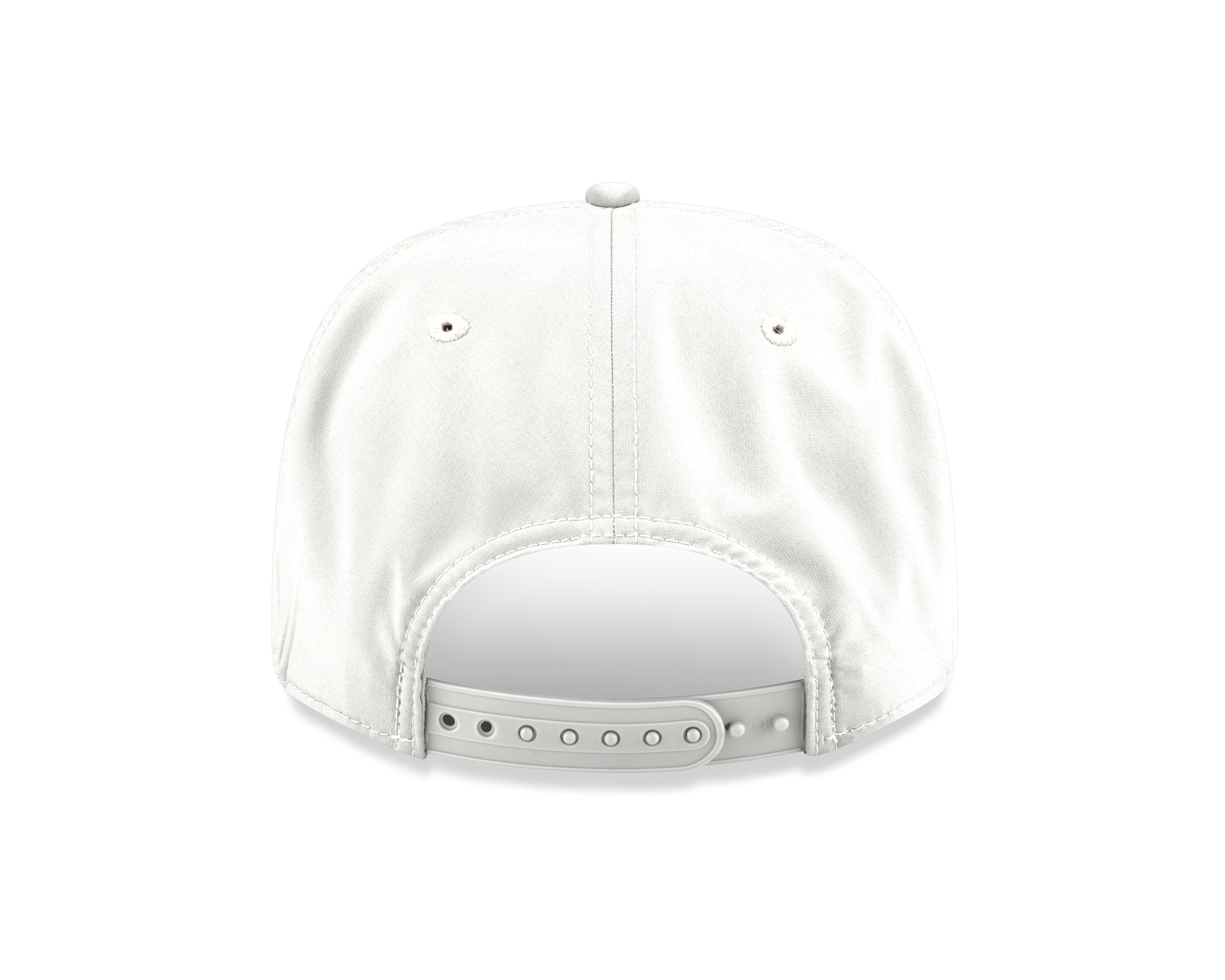 White baseball cap on a white background