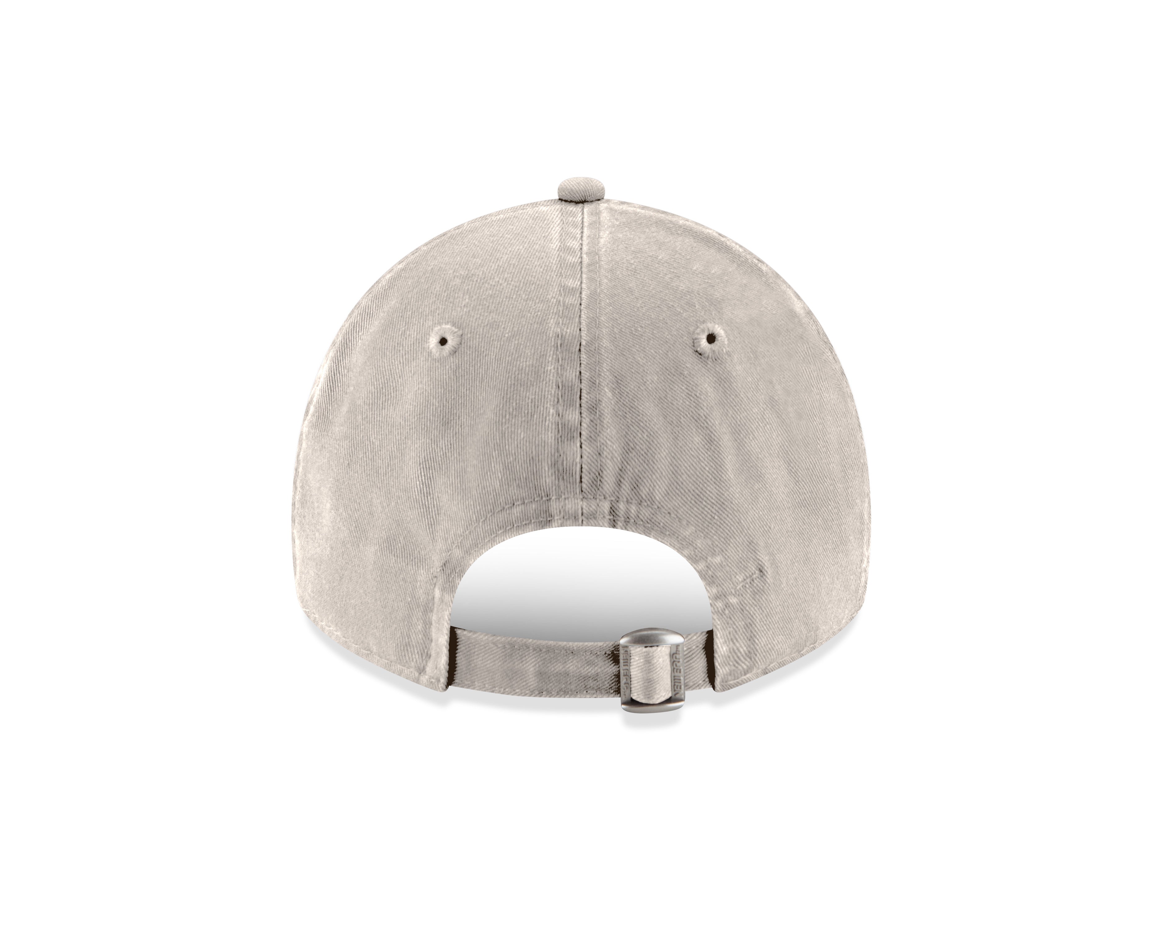 Grey baseball cap on a white background