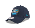 Navy blue cap with 'Draft 26 Buffalo' text and New Era logo on a white background