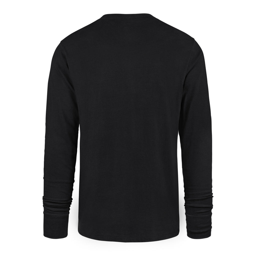 Black long-sleeve shirt on a white background