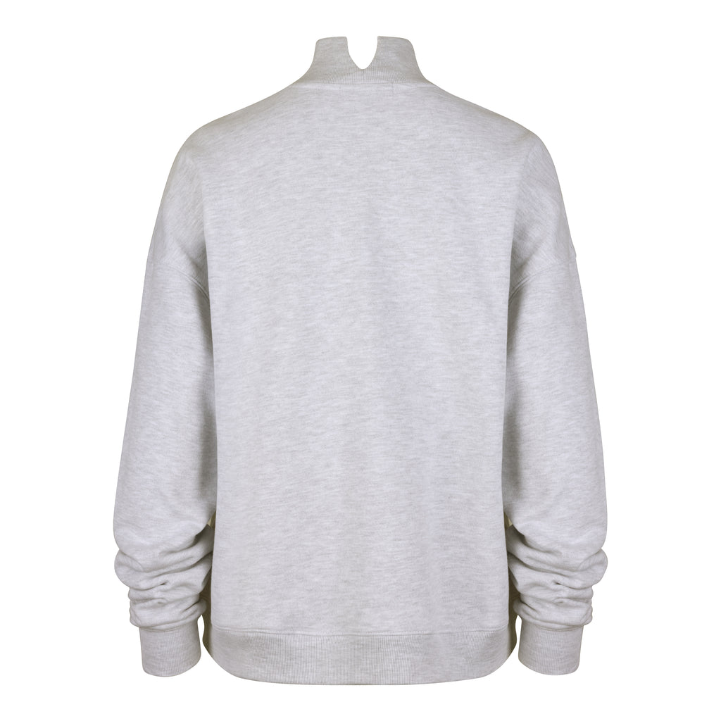 Gray sweatshirt on a white background