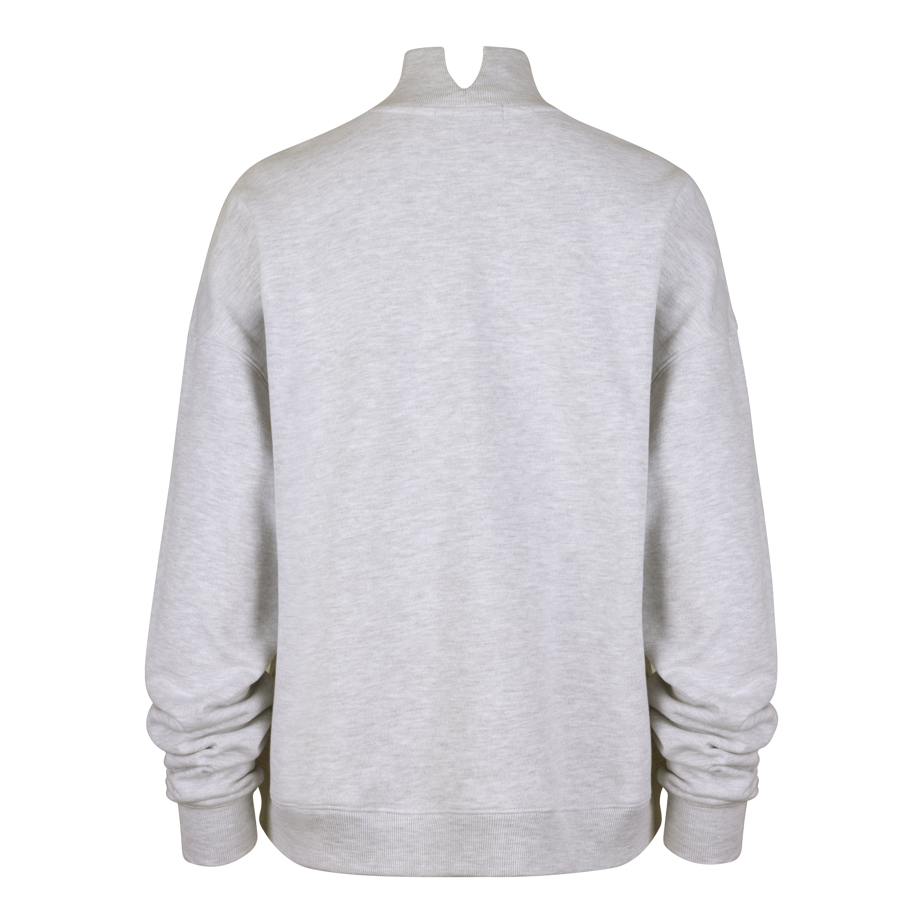 Gray sweatshirt on a white background