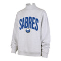Buffalo Sabres Women's 47 Brand Grey Mock Neck Wordmark Sweatshirt