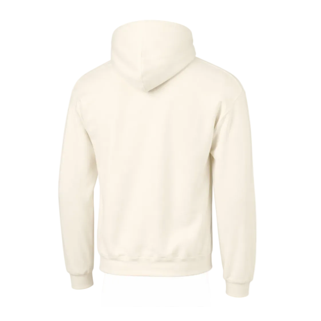 Beige hoodie on a white background