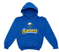 Blue hoodie with '2026 Playoffs' text and logo on a white background