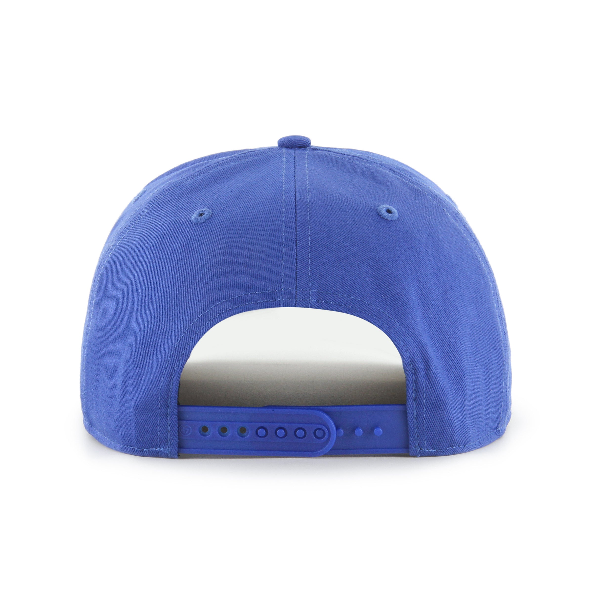 Blue baseball cap on a white background
