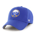 Blue cap with a logo on a white background