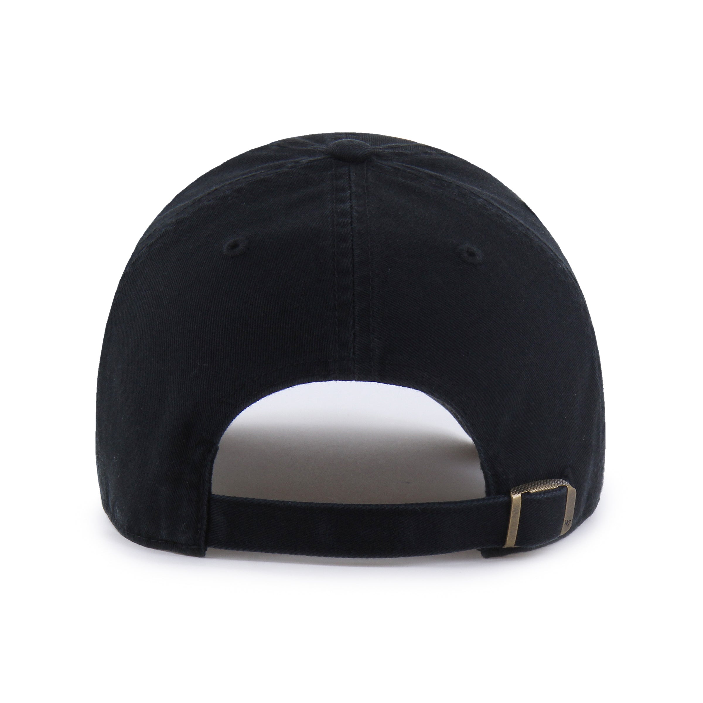 Black baseball cap on a white background
