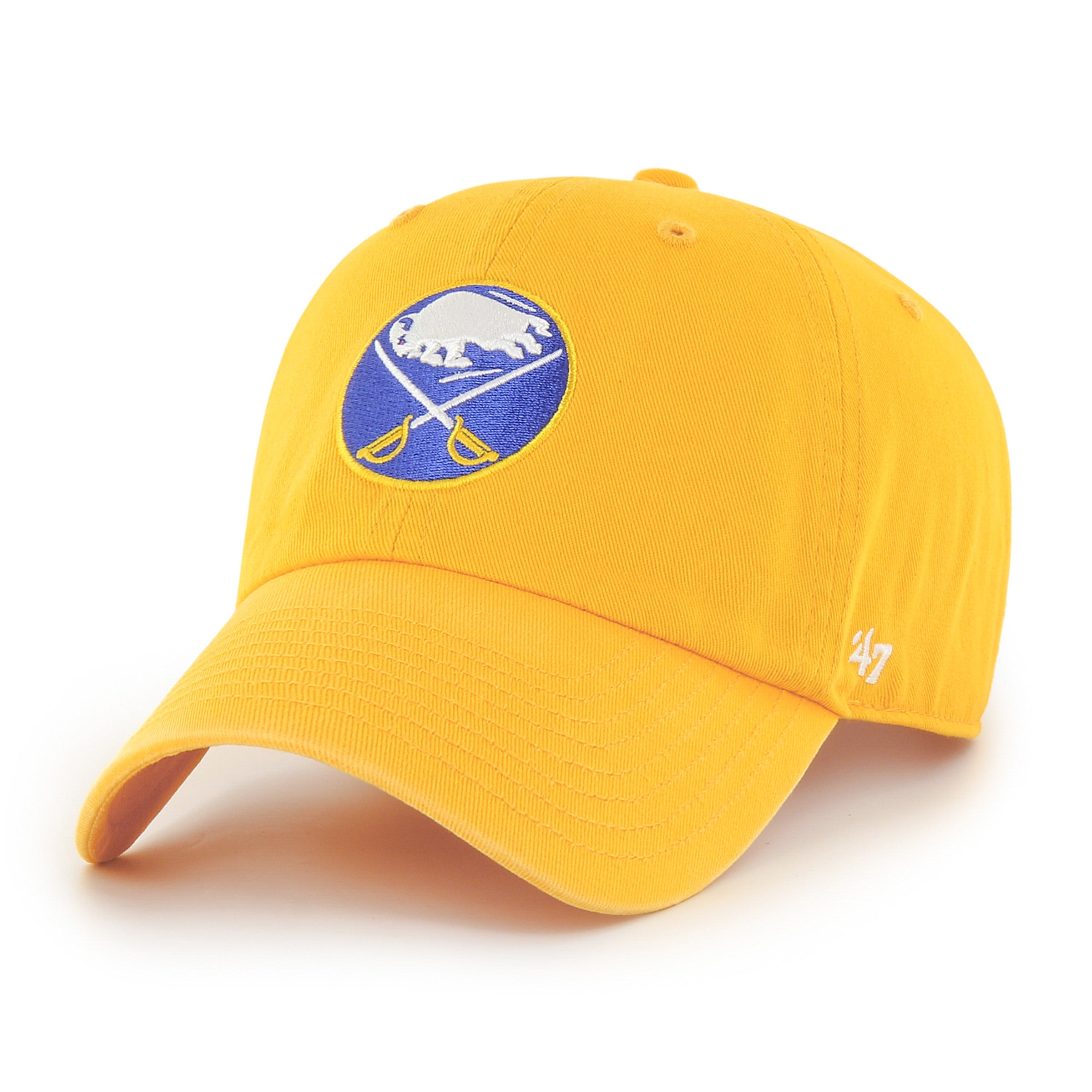 Buffalo Sabres 47 Brand Gold Primary Logo Cleanup Hat