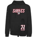 Black hoodie with 'Buffalo Sabres' logo and number '71' on a white background