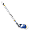 Hockey stick with Stanley Cup Playoffs branding on a white background