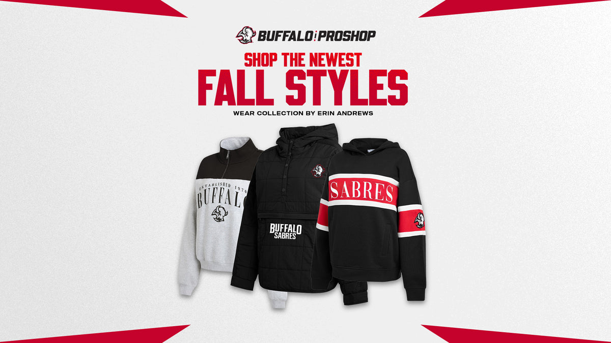 Three Buffalo Pro Shop fall collection hoodies and sweatshirts 