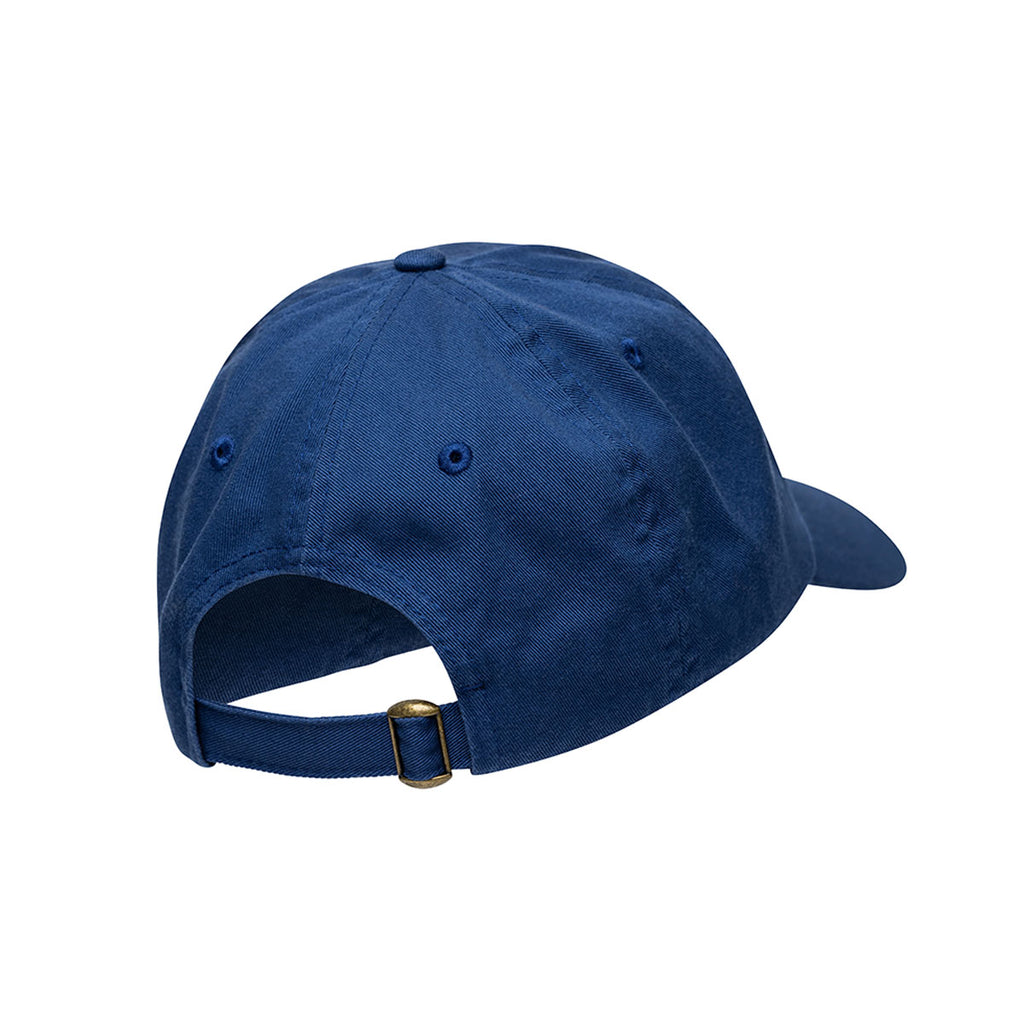 Blue baseball cap on a white background