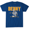 Royal Blue Zach Benson T-Shirty Benny written in Gold 