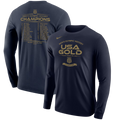 Navy long-sleeve shirt celebrating Men's Olympic Hockey Champions with gold text 