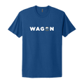 Blue t-shirt with 'WAGON' text and Buffalo Sabres logo